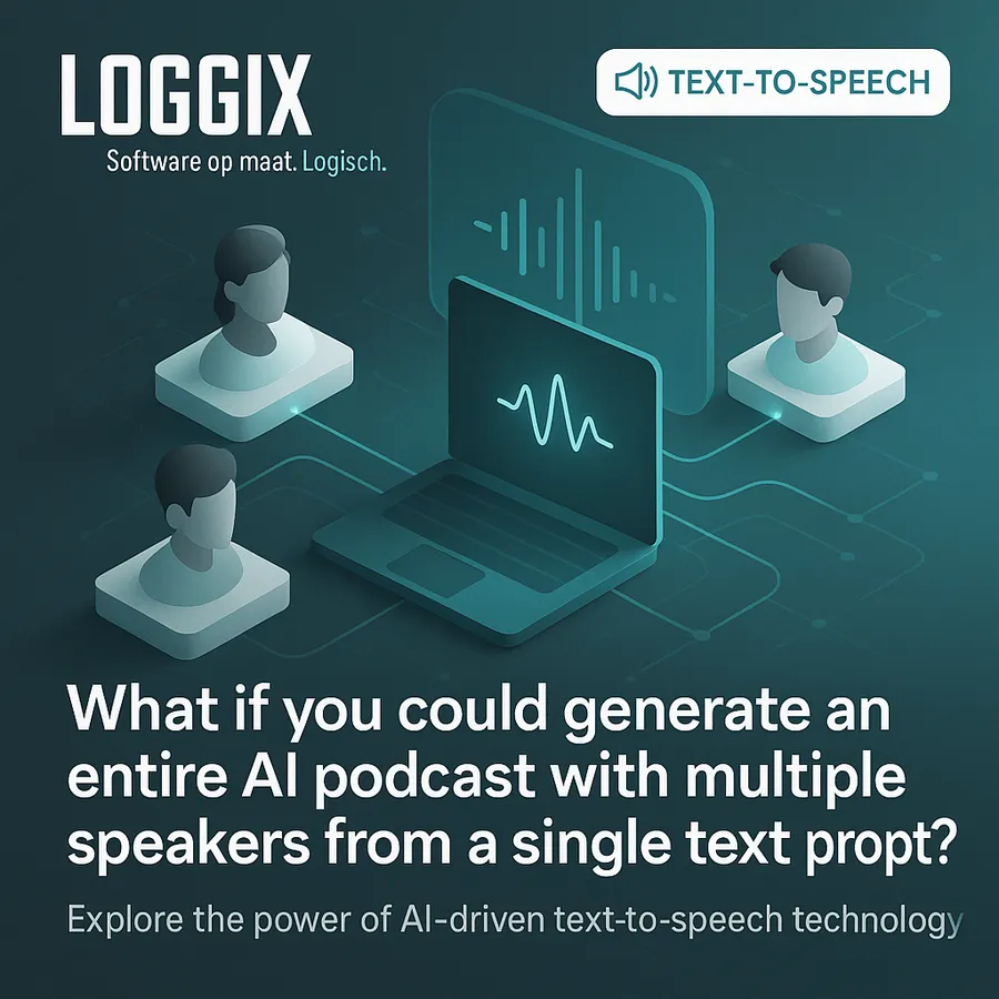Wat als je een complete AI-podcast met meerdere sprekers kunt genereren vanuit één tekstprompt?