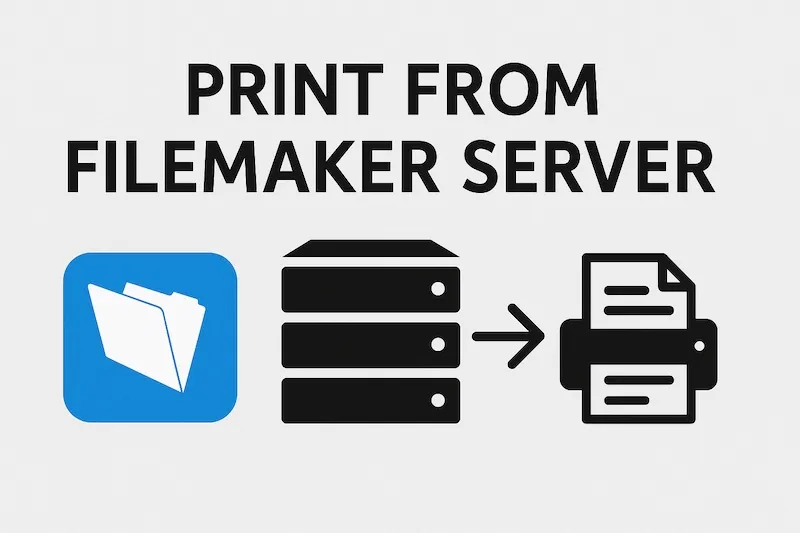 Afdrukken vanuit FileMaker Server is mogelijk